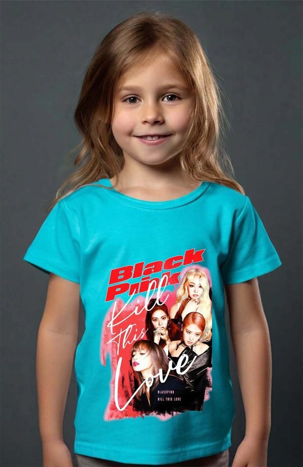 T-shirt Fille en Gros | Black pink Bootleg 02