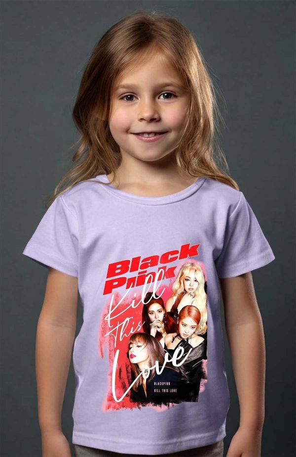 T-shirt Fille en Gros | Black pink Bootleg 02