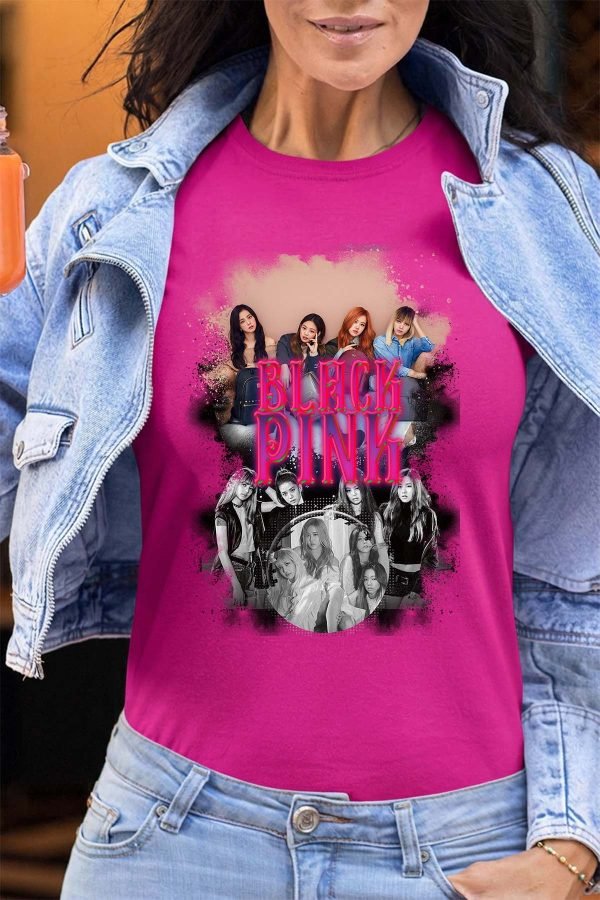 Black pink Bootleg 03 - Tshirt Femme