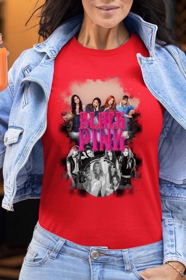 Black pink Bootleg 03 - Tshirt Femme