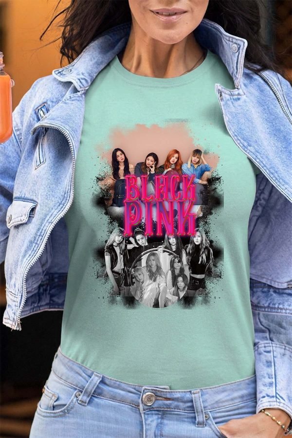 Black pink Bootleg 03 - Tshirt Femme