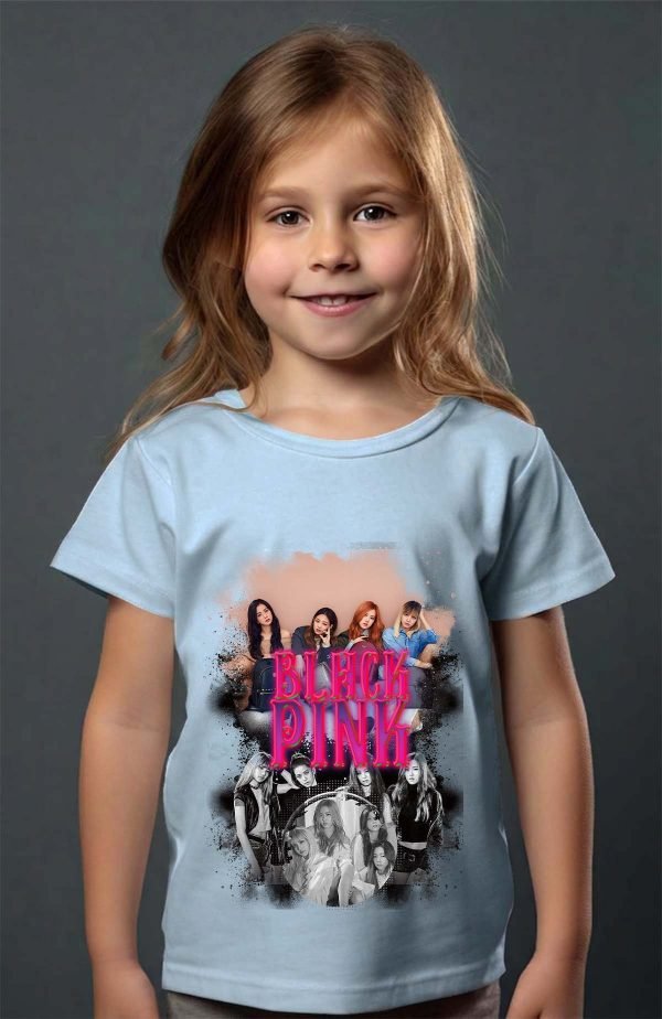 T-shirt Fille en Gros | Black pink Bootleg 03