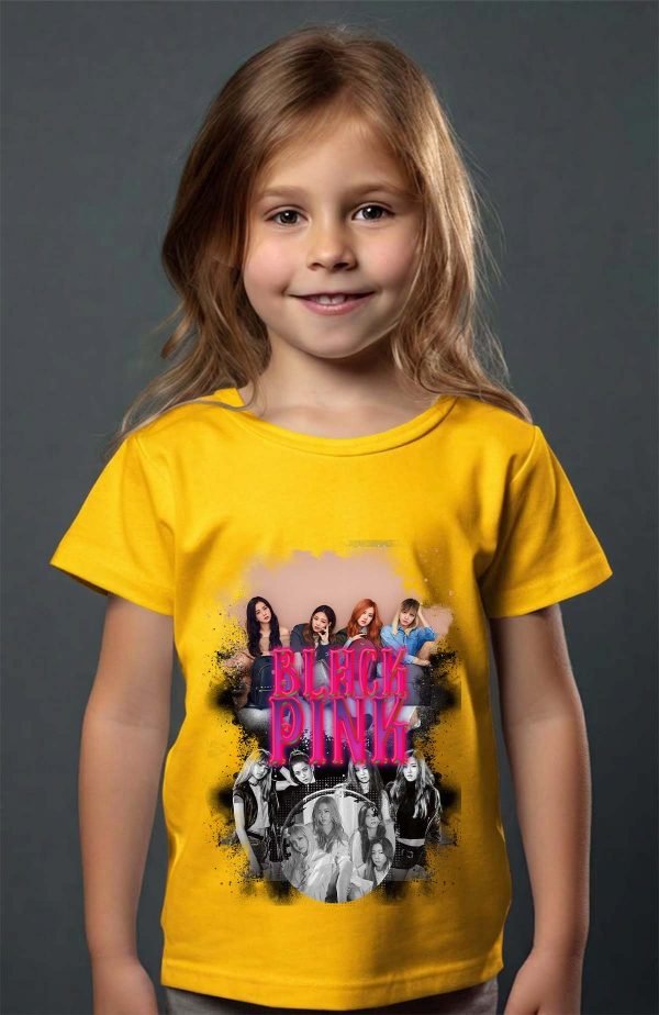 T-shirt Fille en Gros | Black pink Bootleg 03