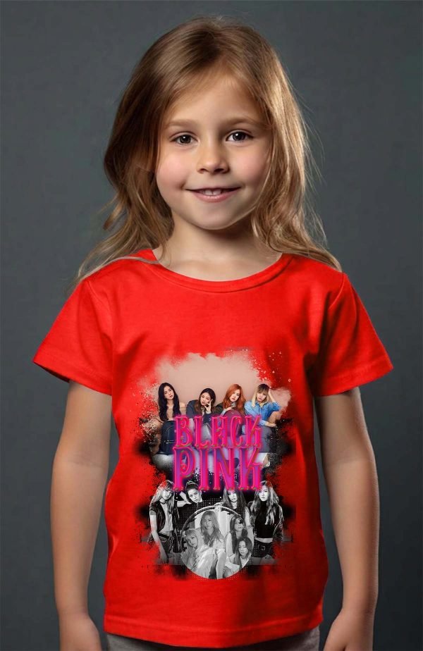 T-shirt Fille en Gros | Black pink Bootleg 03