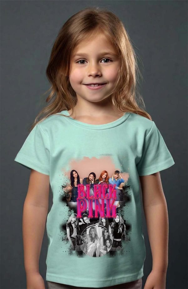 T-shirt Fille en Gros | Black pink Bootleg 03