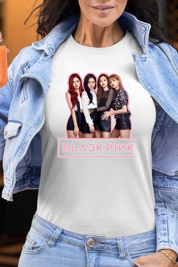 Black pink Girls fun - Tshirt Femme