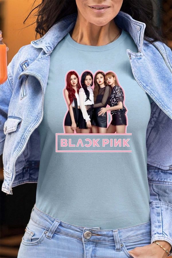 Black pink Girls fun - Tshirt Femme