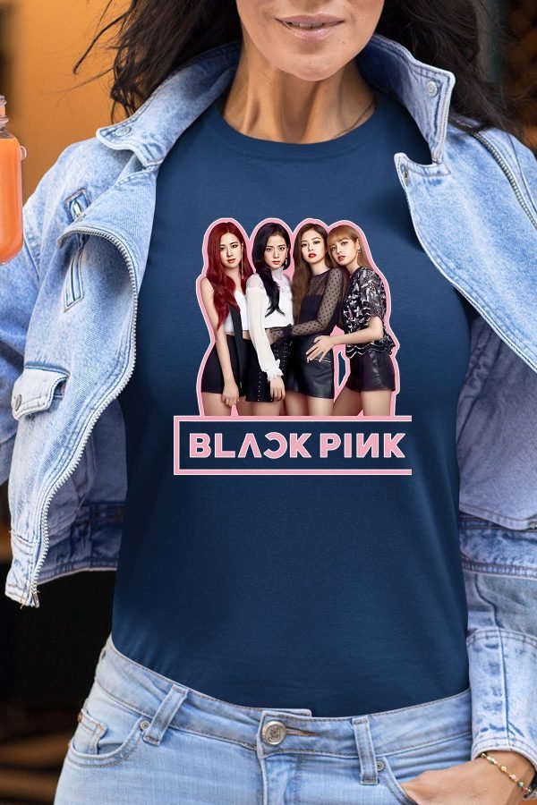 Black pink Girls fun - Tshirt Femme