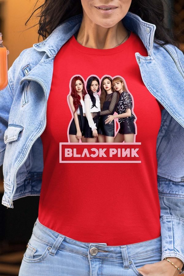 Black pink Girls fun - Tshirt Femme