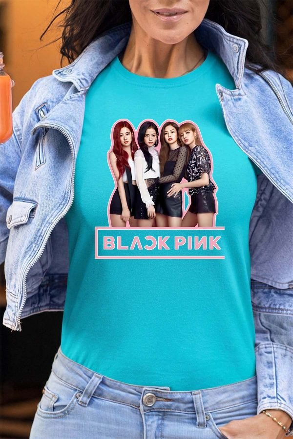 Black pink Girls fun - Tshirt Femme