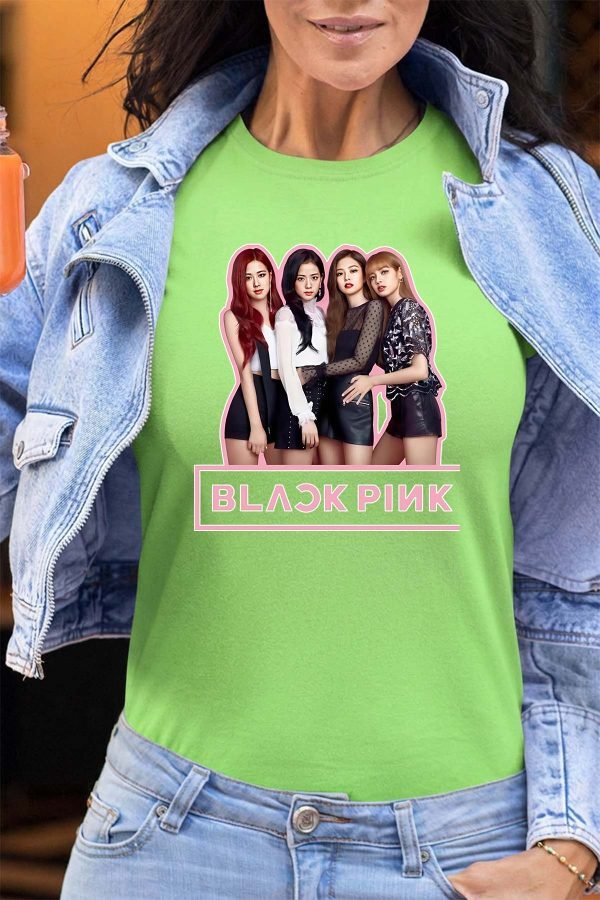 Black pink Girls fun - Tshirt Femme