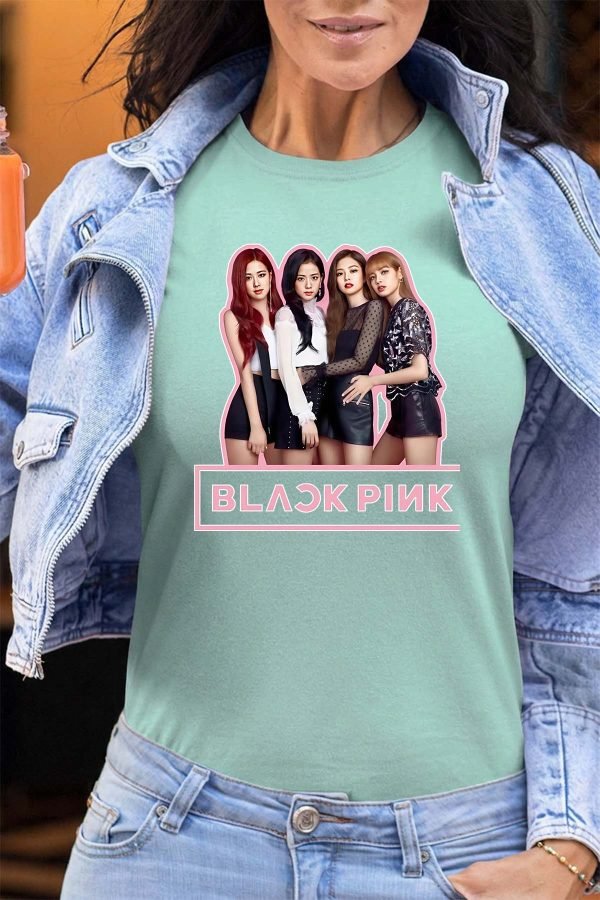 Black pink Girls fun - Tshirt Femme