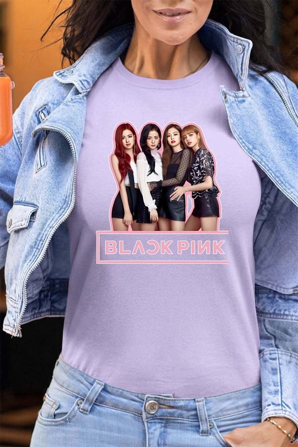 Black pink Girls fun - Tshirt Femme