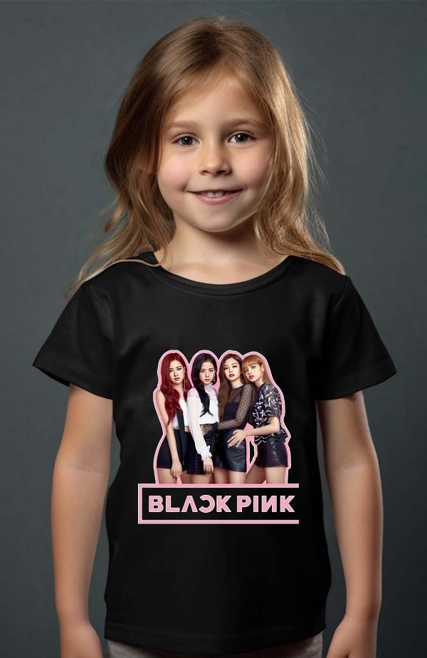 T-shirt Fille en Gros | Black pink Girls fun