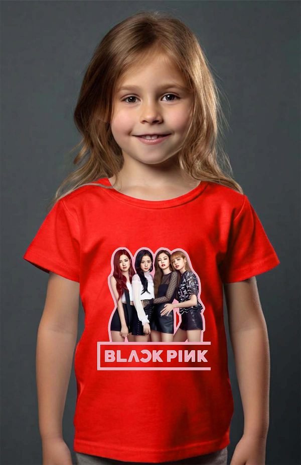 T-shirt Fille en Gros | Black pink Girls fun