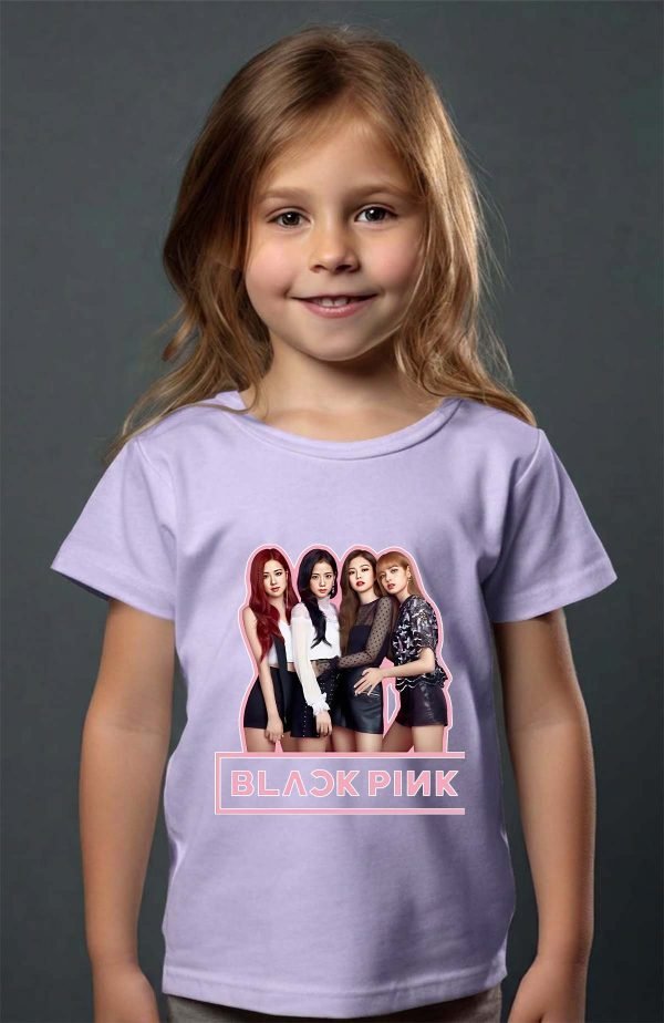T-shirt Fille en Gros | Black pink Girls fun