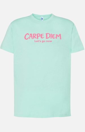 Carpe Diem Go – Tshirt Fille – Vert d eau