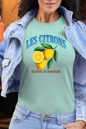 Dolce Citron – Tshirt Femme – Vert deau