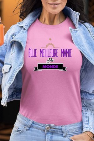 Élue Mamie Monde – Tshirt Femme – Rose