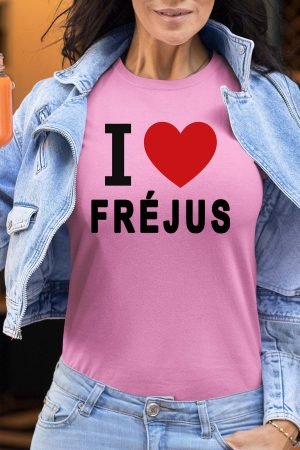 I love Fréjus – Tshirt Femme – Rose