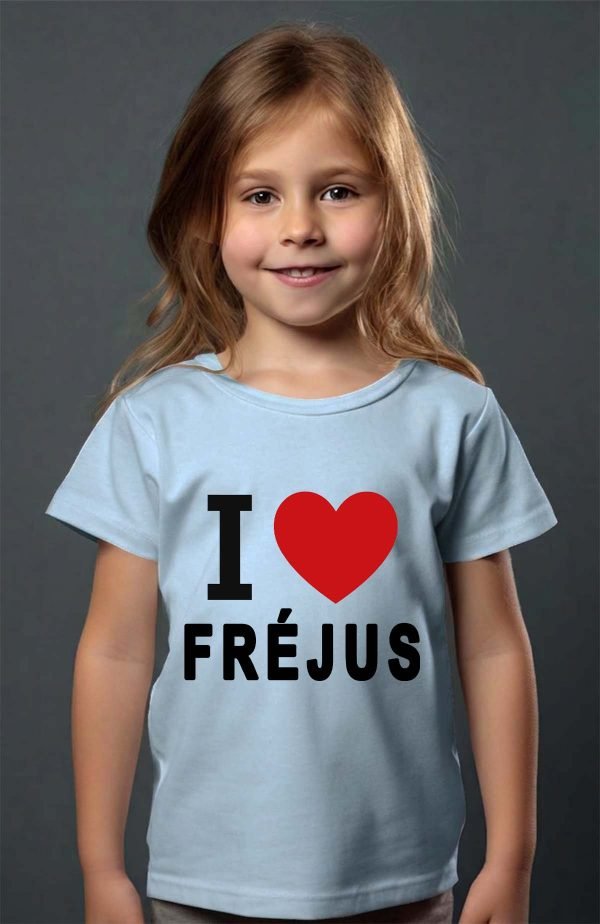 T-shirt Fille en Gros | I love Fréjus