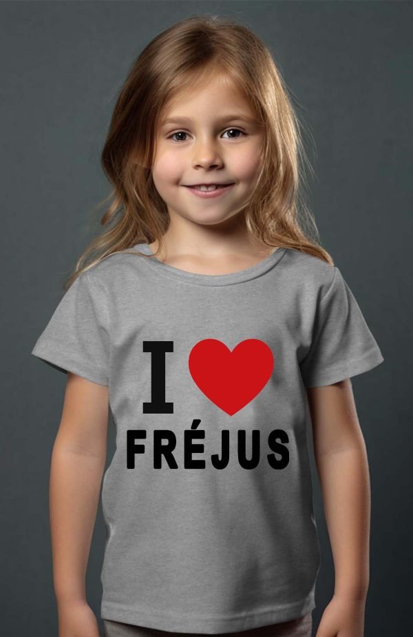 T-shirt Fille en Gros | I love Fréjus