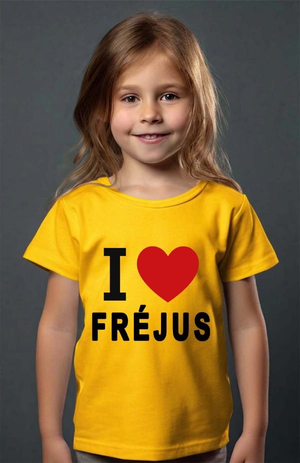 T-shirt Fille en Gros | I love Fréjus