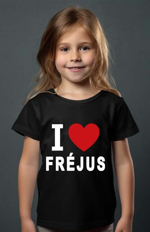 T-shirt Fille en Gros | I love Fréjus