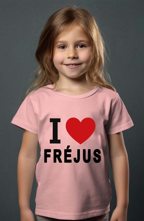 T-shirt Fille en Gros | I love Fréjus