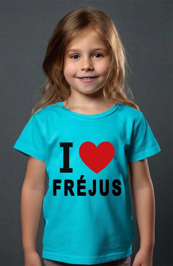 T-shirt Fille en Gros | I love Fréjus