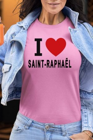 I love SAINT-RAPHAËL – Tshirt Femme – Rose