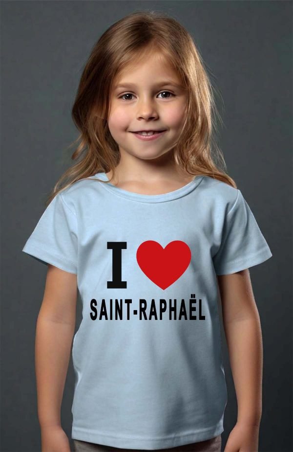 T-shirt Fille en Gros | I love SAINT-RAPHAËL