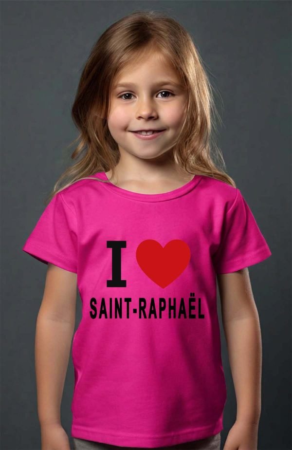 T-shirt Fille en Gros | I love SAINT-RAPHAËL