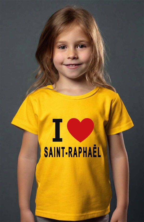 T-shirt Fille en Gros | I love SAINT-RAPHAËL