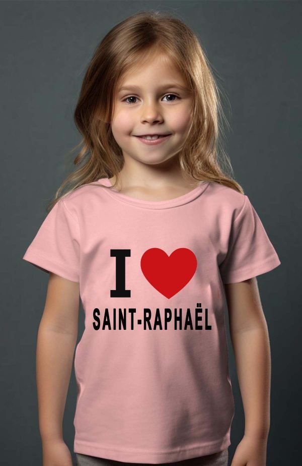 T-shirt Fille en Gros | I love SAINT-RAPHAËL