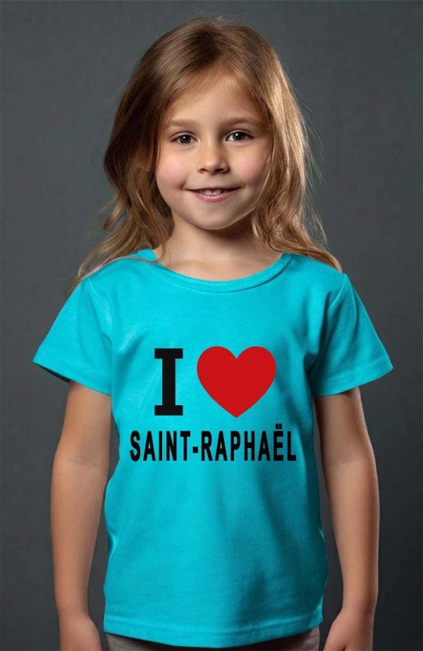 T-shirt Fille en Gros | I love SAINT-RAPHAËL