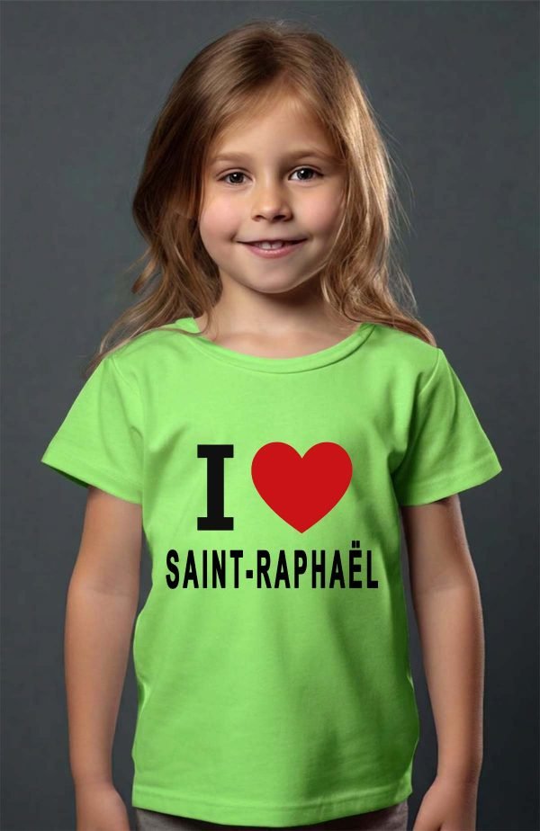 T-shirt Fille en Gros | I love SAINT-RAPHAËL
