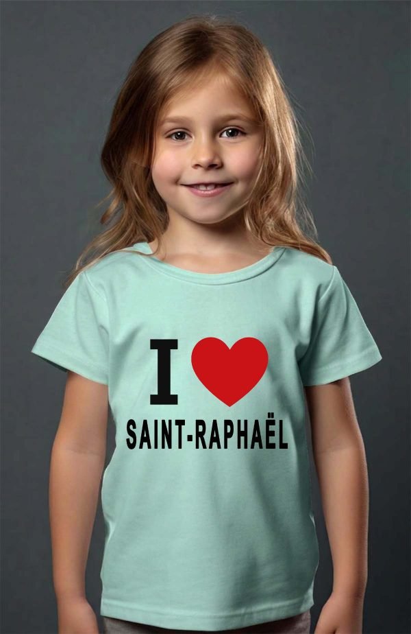 T-shirt Fille en Gros | I love SAINT-RAPHAËL