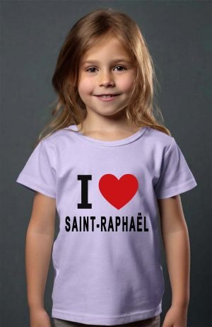 T-shirt Fille en Gros | I love SAINT-RAPHAËL