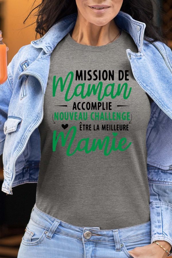 T-shirt Femme en Gros | Maman challenge Mamie