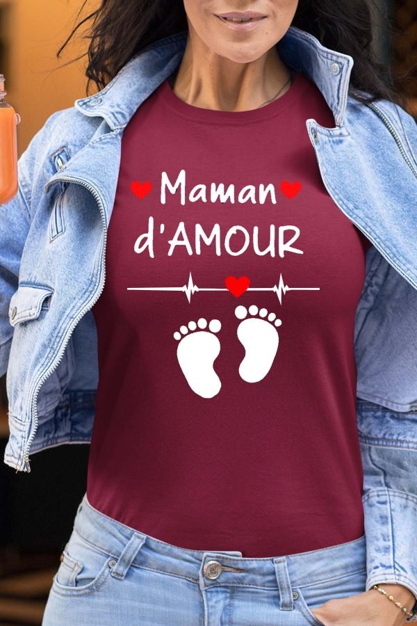 T-shirt Femme en Gros | Maman d'amour pied