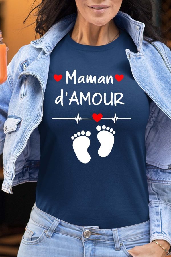 T-shirt Femme en Gros | Maman d'amour pied