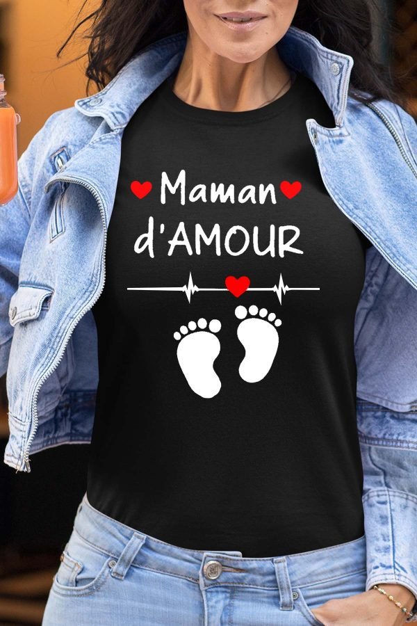 T-shirt Femme en Gros | Maman d'amour pied