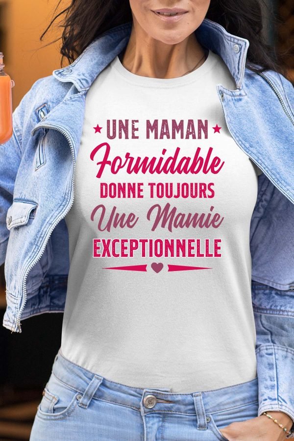 T-shirt Femme en Gros | Maman formidable Mamie