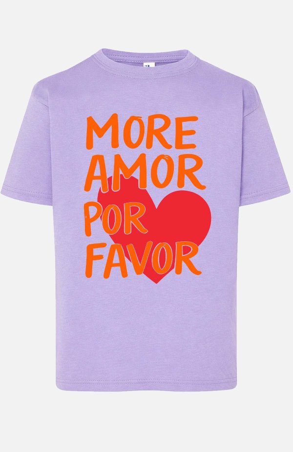T-shirt Fille en Gros | More amor Favor
