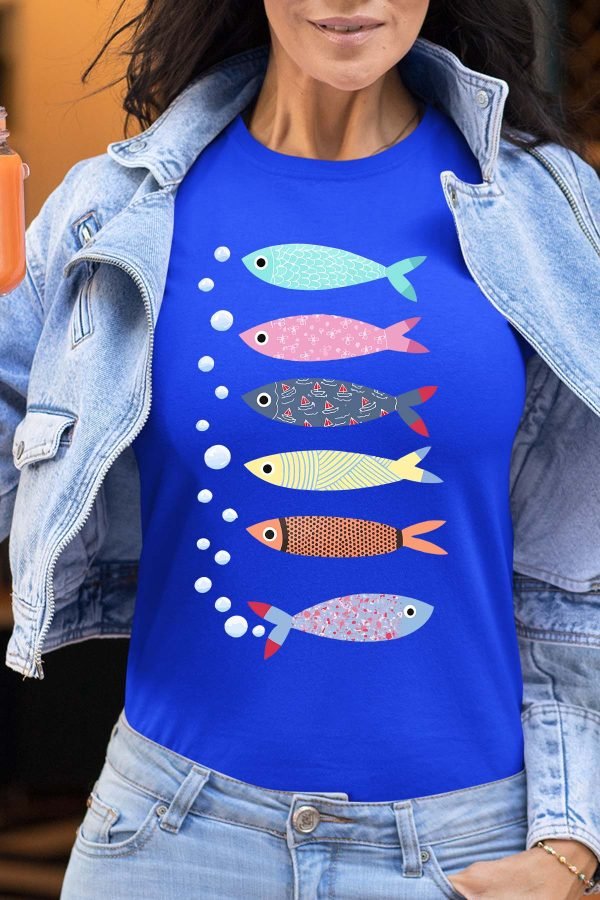 Multi Poisson - Tshirt Femme