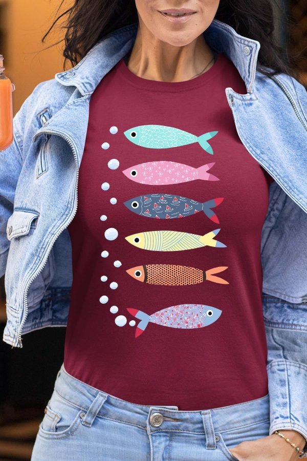 Multi Poisson - Tshirt Femme