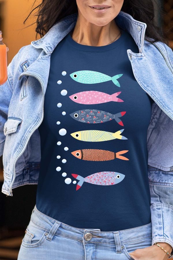 Multi Poisson - Tshirt Femme