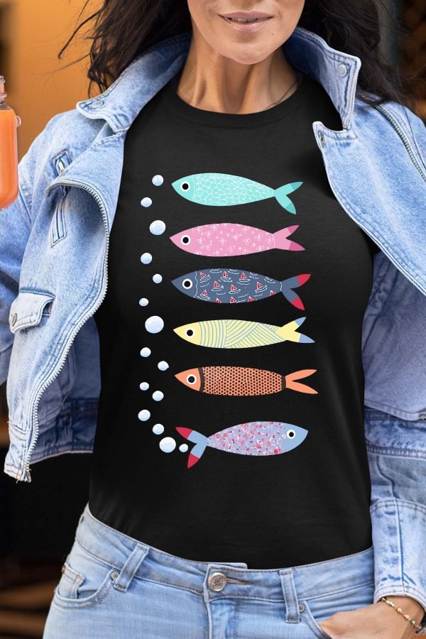 Multi Poisson - Tshirt Femme