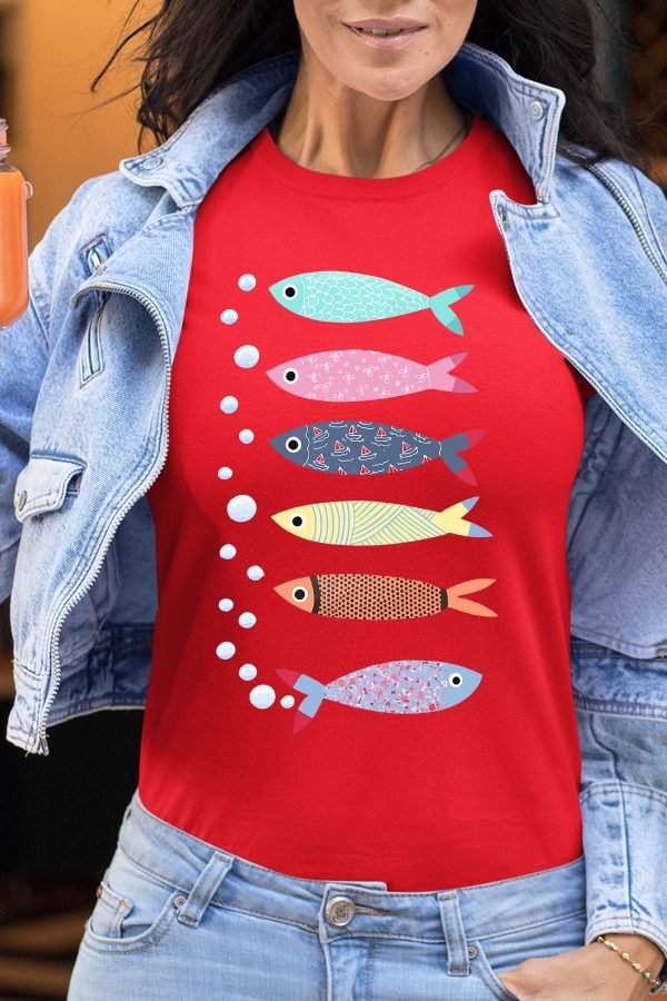 Multi Poisson - Tshirt Femme